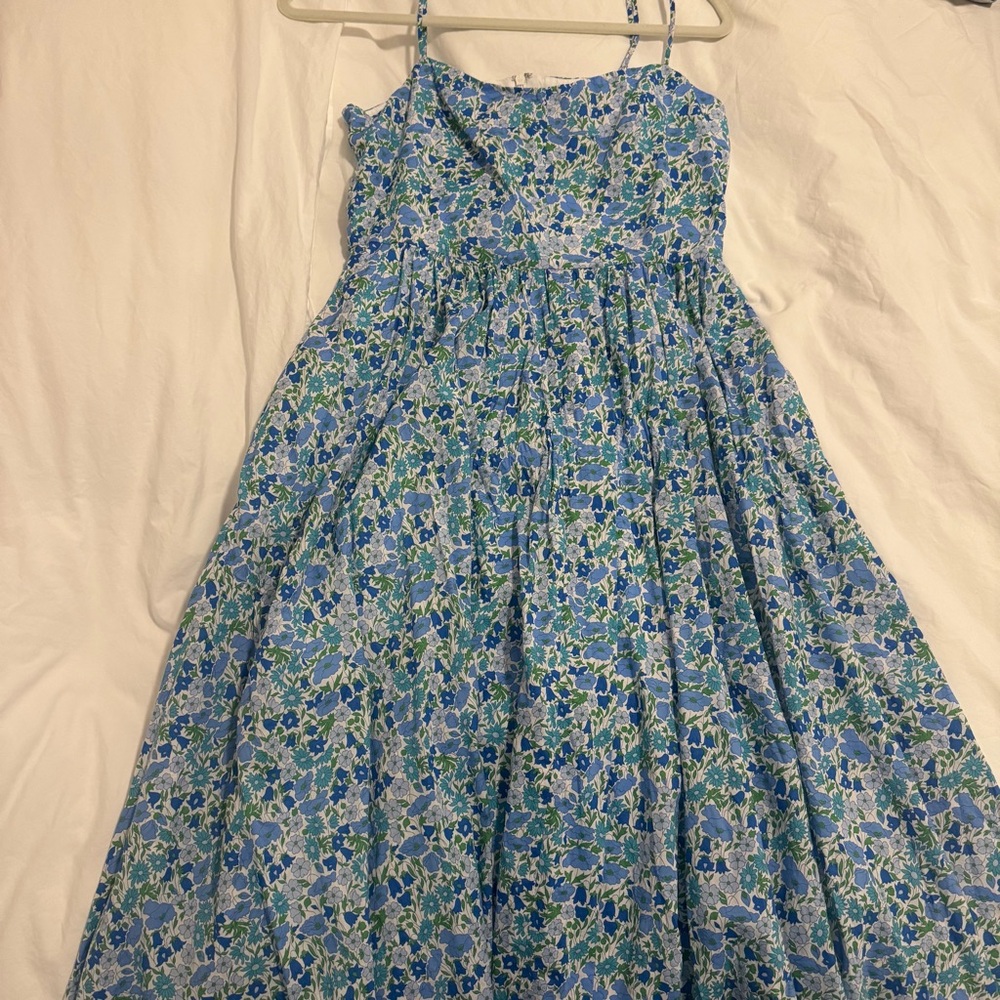 J. Crew Liberty Poppy and Daisy Midi Dress